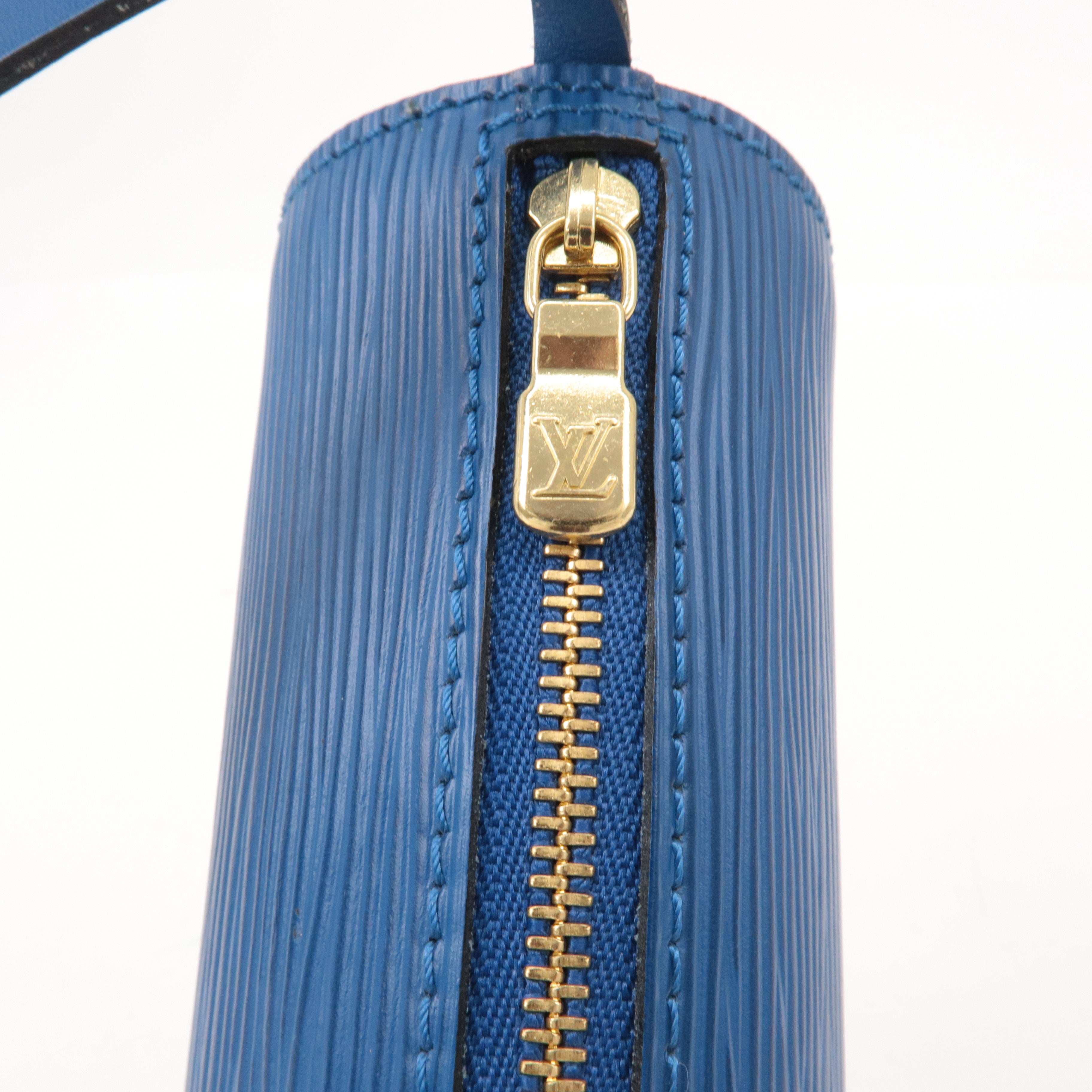 Louis Vuitton Epi Pouch For Soufflot Hand Bag Toledo Blue