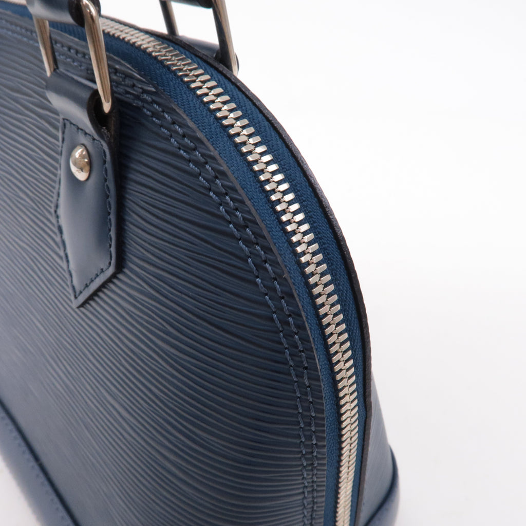 Louis Vuitton Epi Alma BB 2Way Bag Andigo Blue M40855