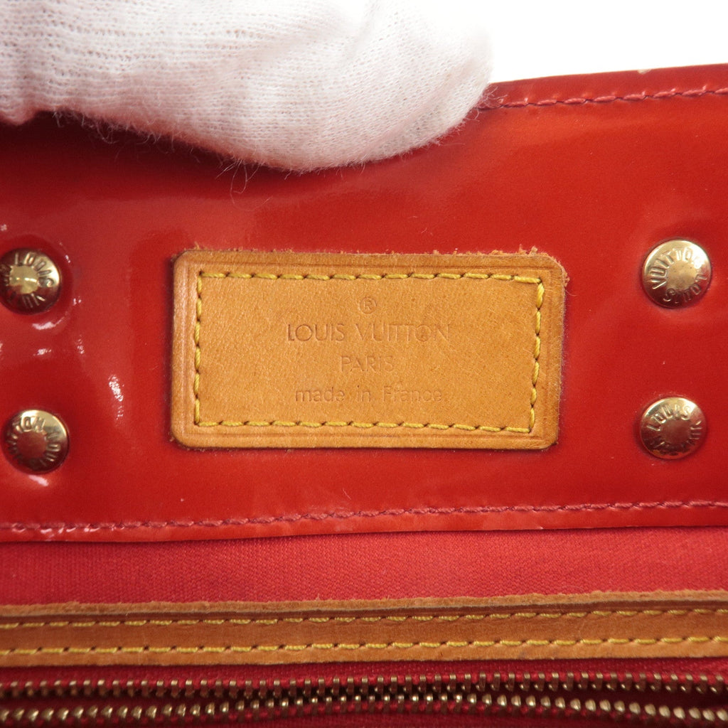 Louis Vuitton Monogram Vernis Lead PM Hand Bag Rouge M91088