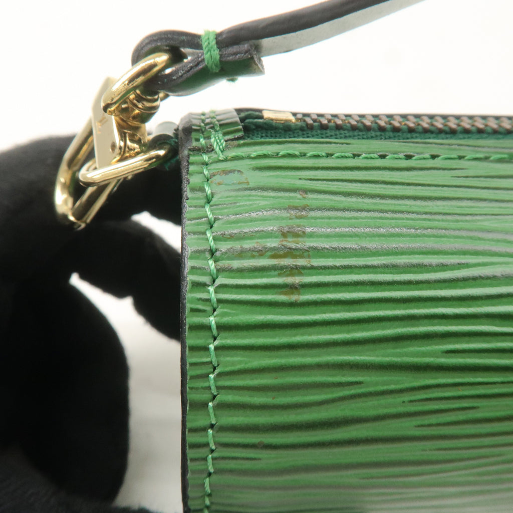 Louis Vuitton Epi Mini Pouch For Soufflot Hand Bag Borneo Green F/S