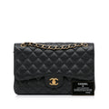 Chanel Classic Double Flap Jumbo Black Caviar Gold