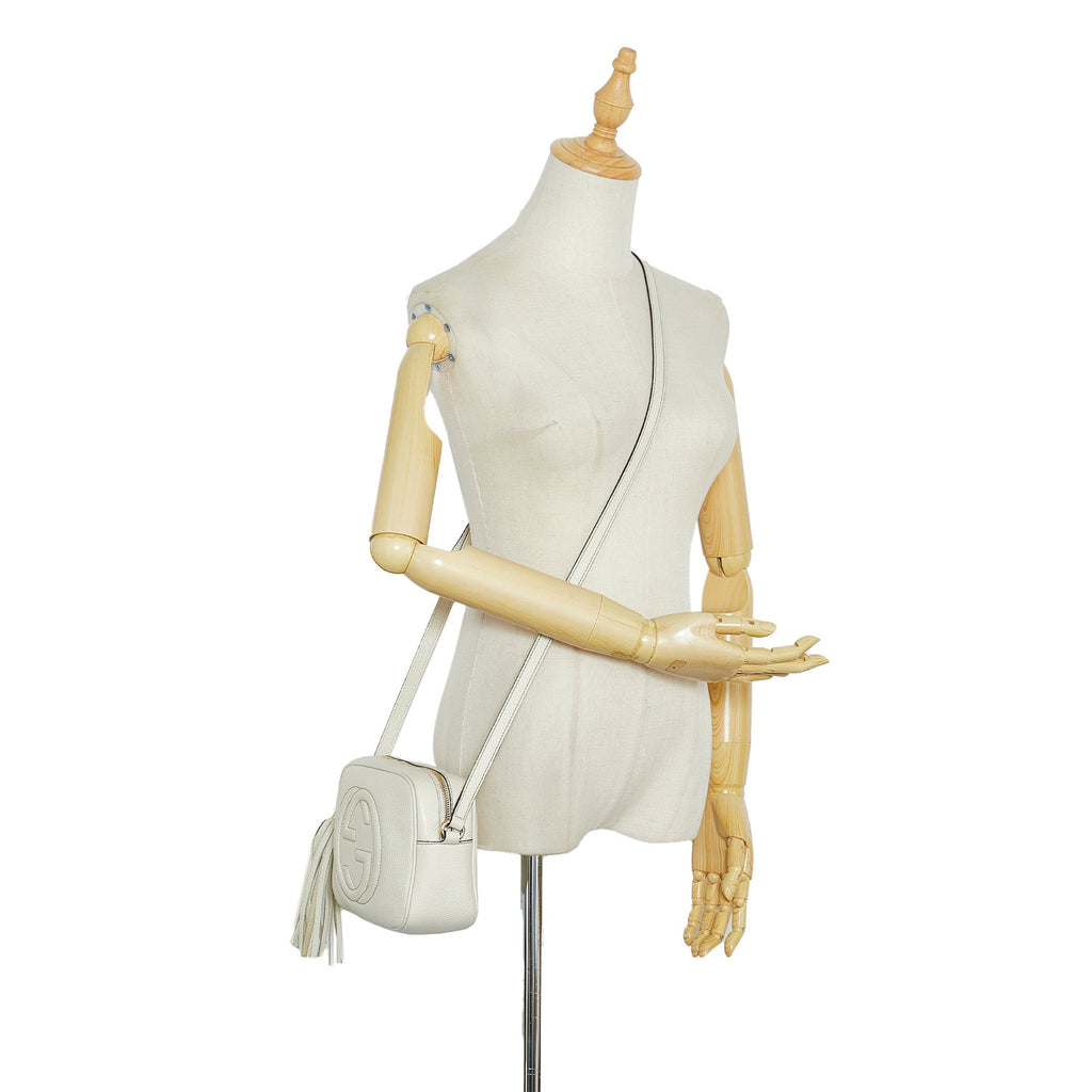 Gucci Soho Disco Crossbody Bag White