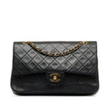 CHANEL Medium Classic Lambskin Double Flap Shoulder Bag