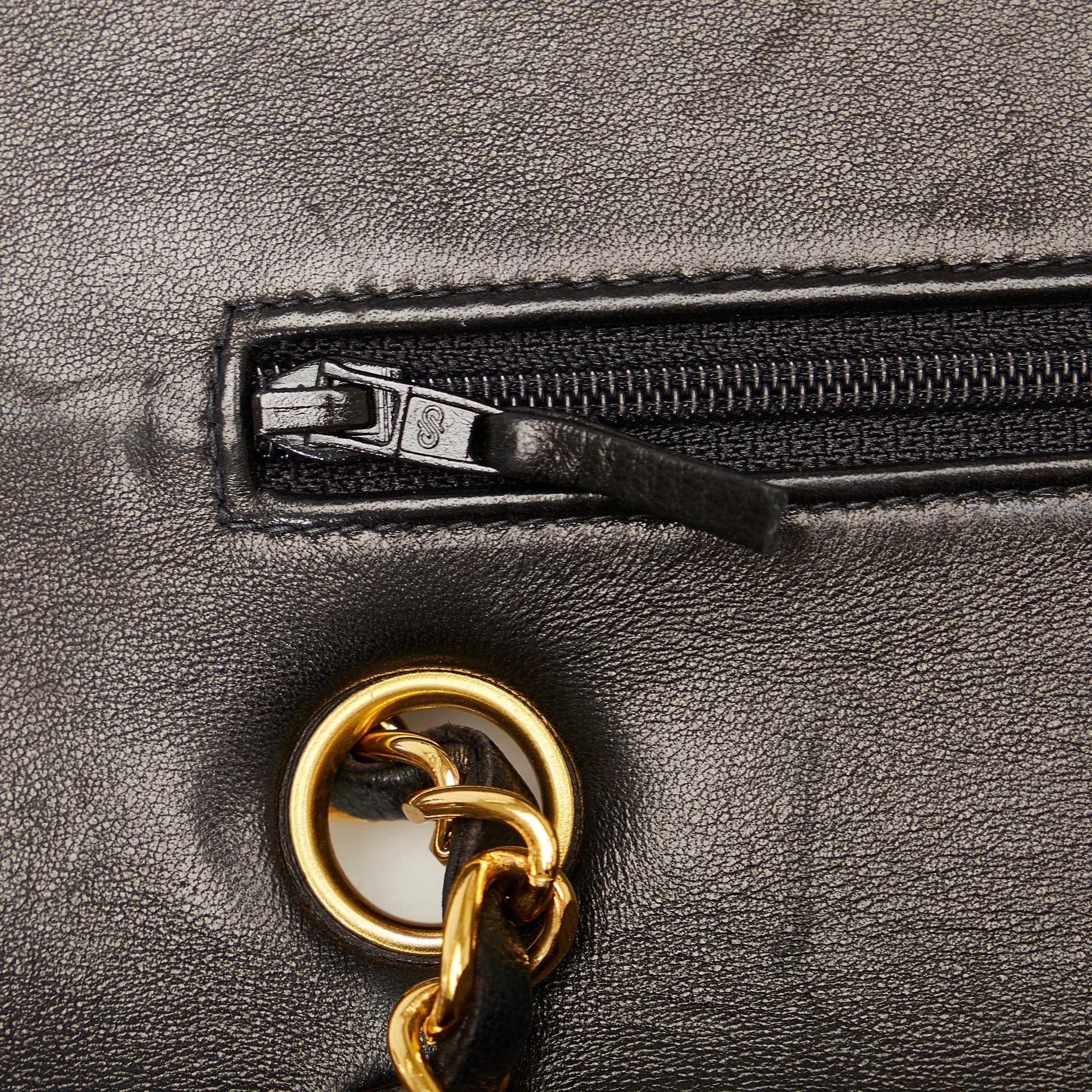 CHANEL Medium Classic Lambskin Double Flap Shoulder Bag