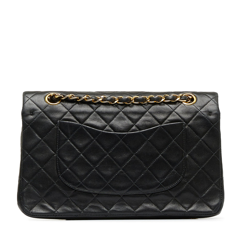 CHANEL Medium Classic Lambskin Double Flap Shoulder Bag
