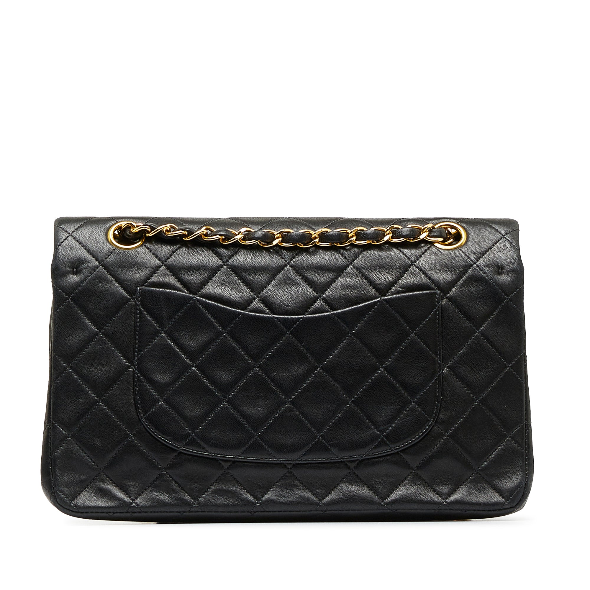CHANEL Medium Classic Lambskin Double Flap Shoulder Bag