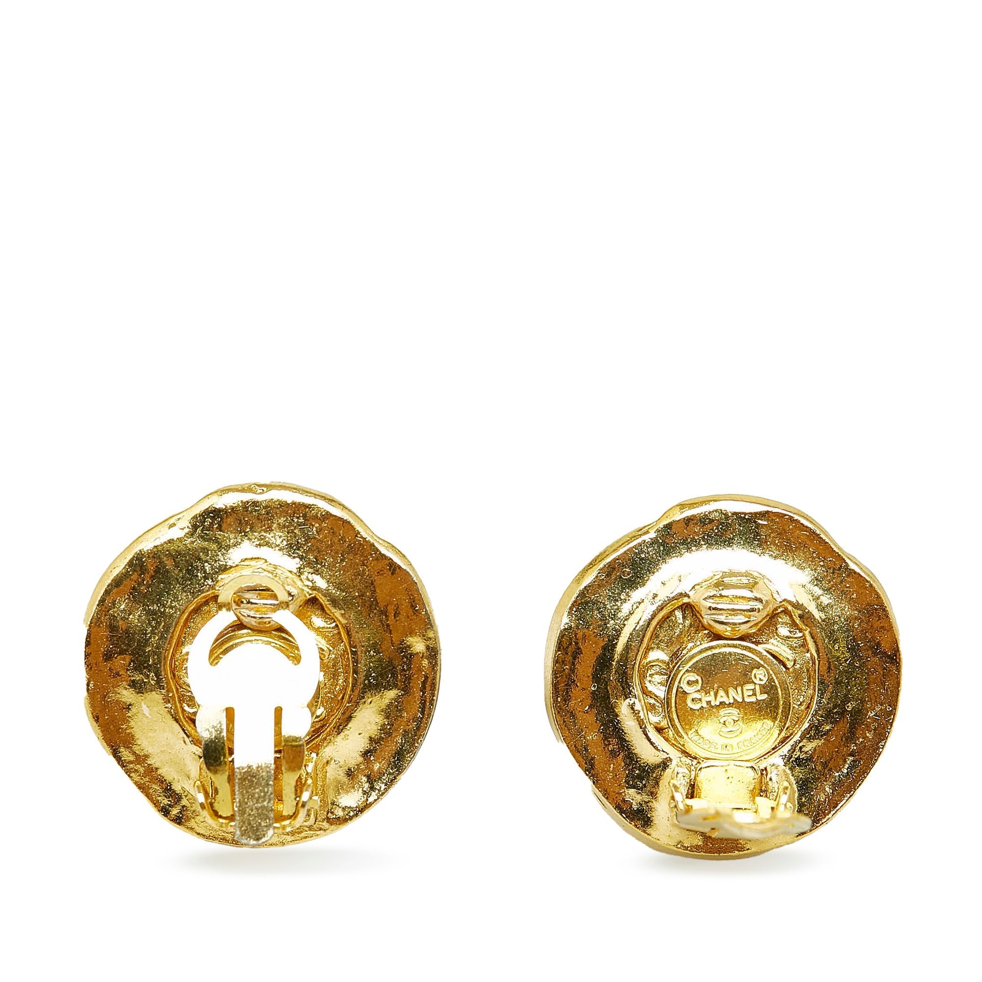 CHANEL CC Clip-On Earrings Costume Earrings