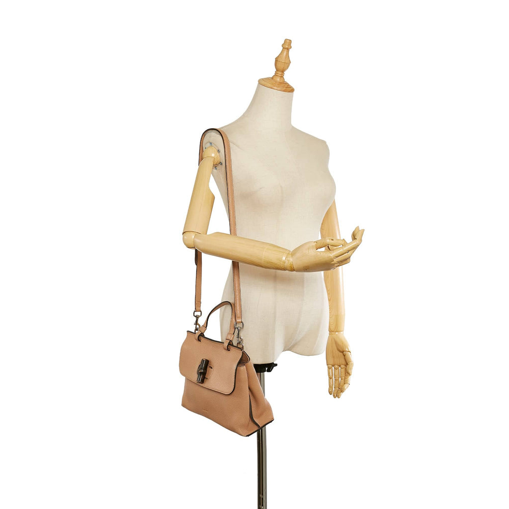 Gucci Bamboo Daily Handbag Brown