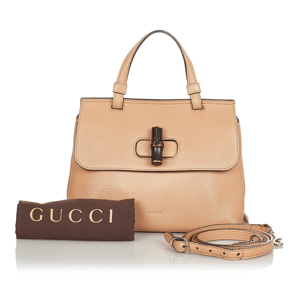 Gucci Bamboo Daily Handbag Brown