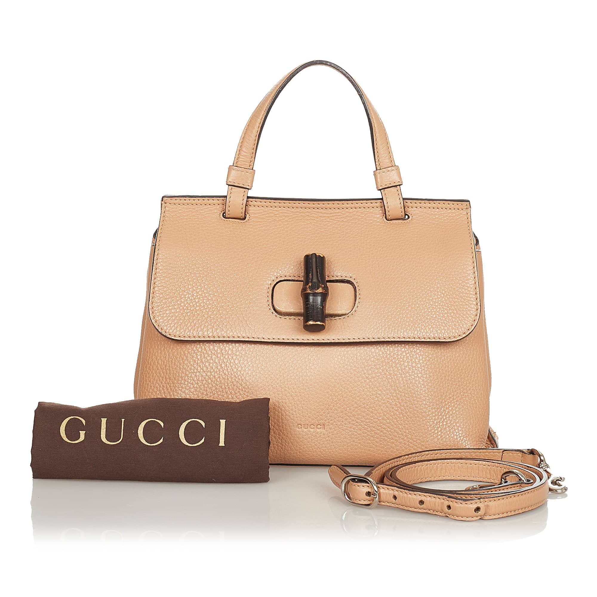 Gucci Bamboo Daily Handbag Brown