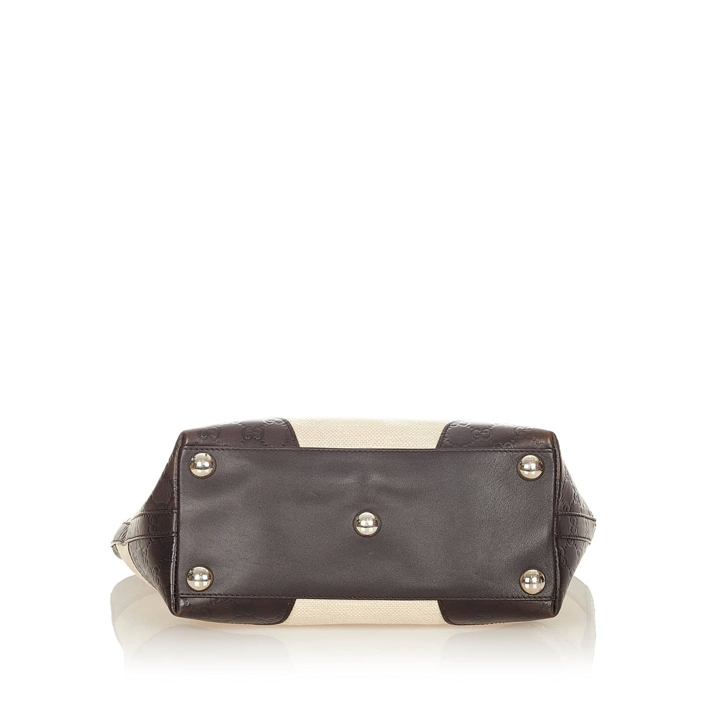 Gucci Tote Bag Brown Canvas