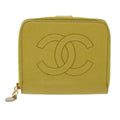 Chanel Yellow Leather  wallet accessories