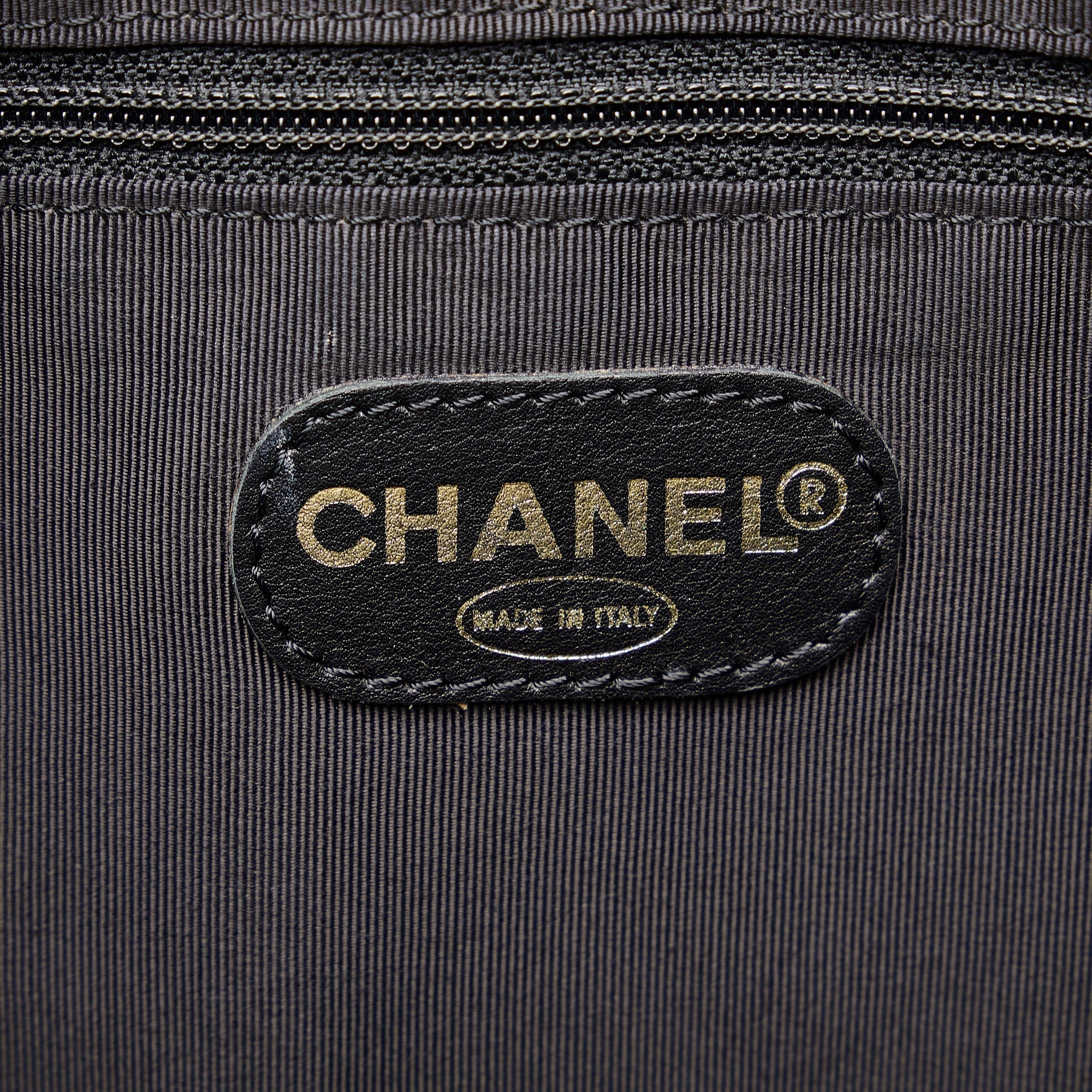 CHANEL CC Embossed Leather Tote Tote Bag