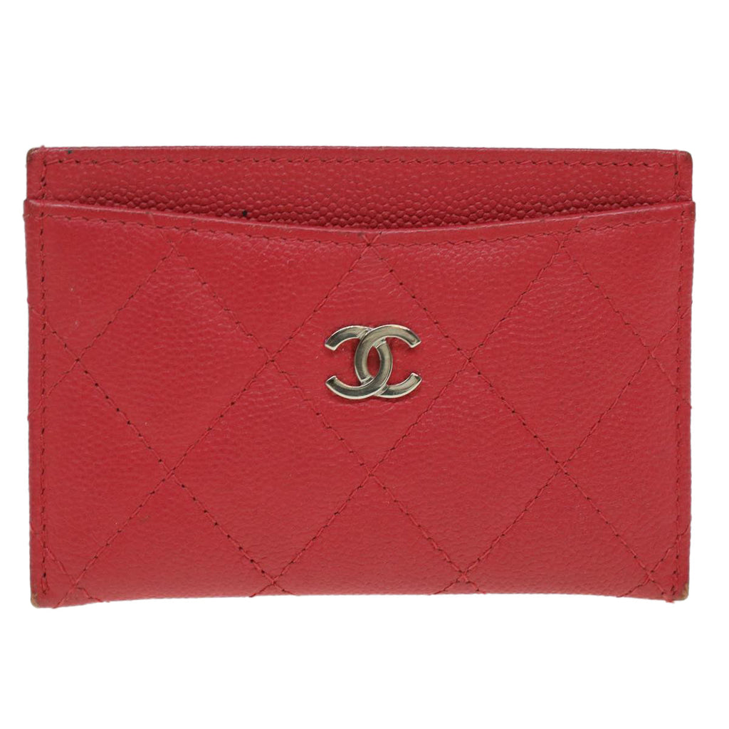 Chanel Red Leather  wallet accessories