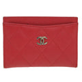 Chanel Red Leather  wallet accessories