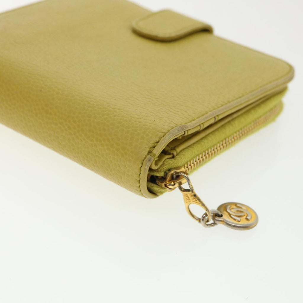 Chanel Yellow Leather  wallet accessories