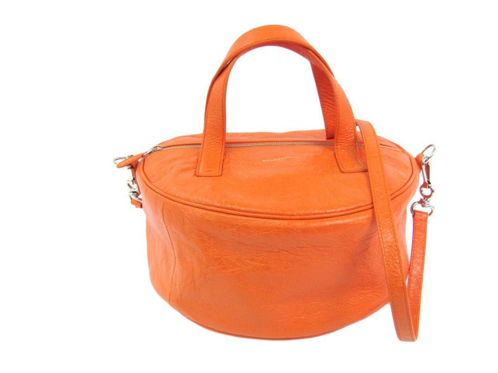 Balenciaga Orange Leather Air Hobo Bag (SHA19325)