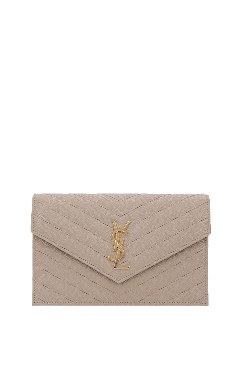 SAINT LAURENT Monogram Envelope Chain Wallet