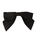 CHANEL Satin Ribbon Hair Clip Black