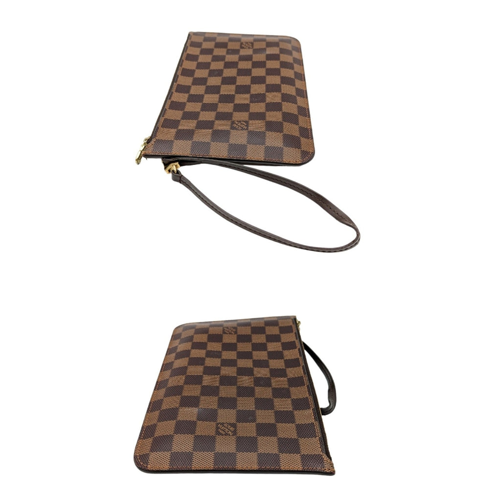 Louis Vuitton Damier Ebene Neverfull MM GM Pochette Wristlet