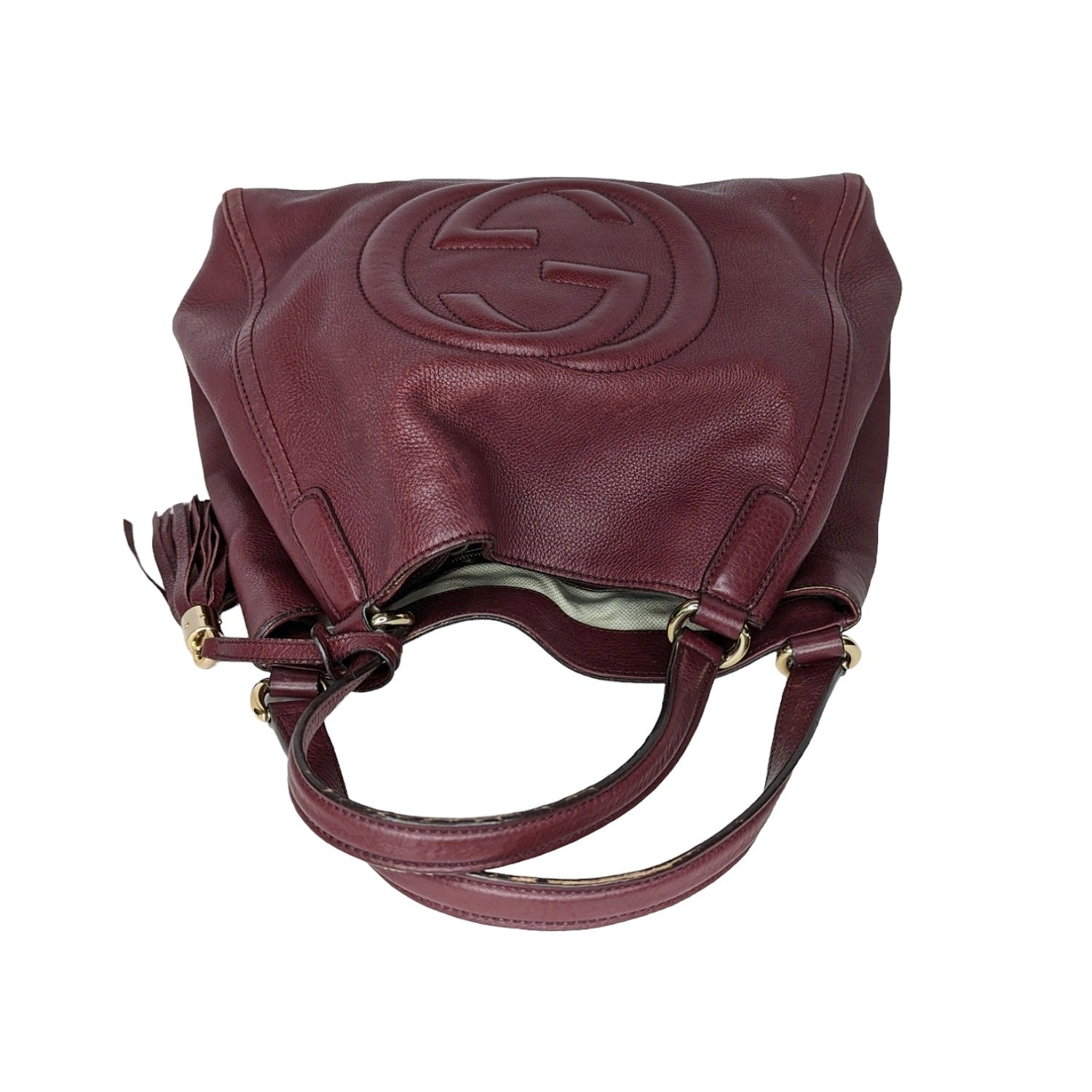 Gucci Pebbled Leather Soho Medium Shoulder Bag