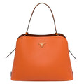 Prada Matinee Tote Bag In Orange Saffiano Leather