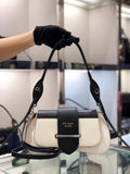 Prada Sidonie Shoulder Bag In Black/White Leather