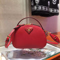 Prada Odette Red Saffiano Leather Bag
