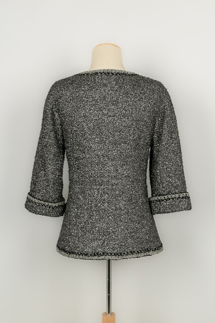 Veste argent��e Chanel