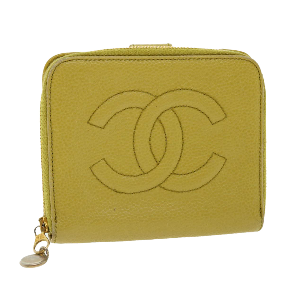 Chanel Yellow Leather  wallet accessories