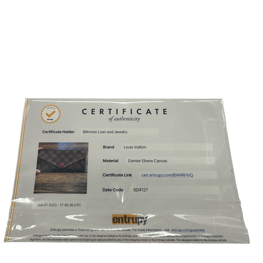 Louis Vuitton Damier Print Josephine Wallet