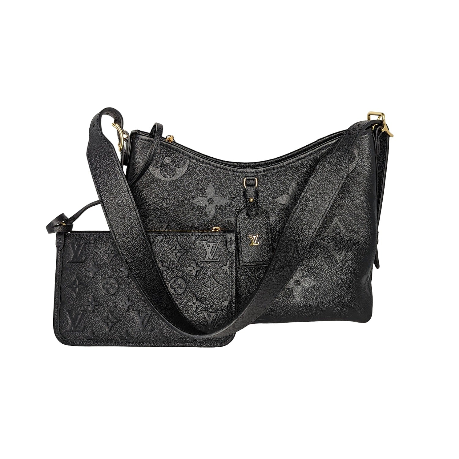 Louis Vuitton Monogram Empreinte Leather CarryAll PM Hobo