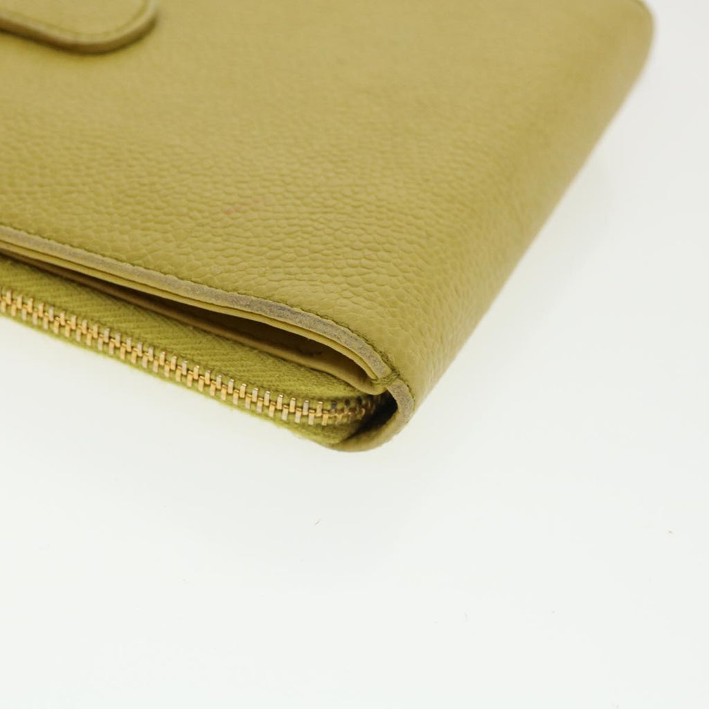 Chanel Yellow Leather  wallet accessories