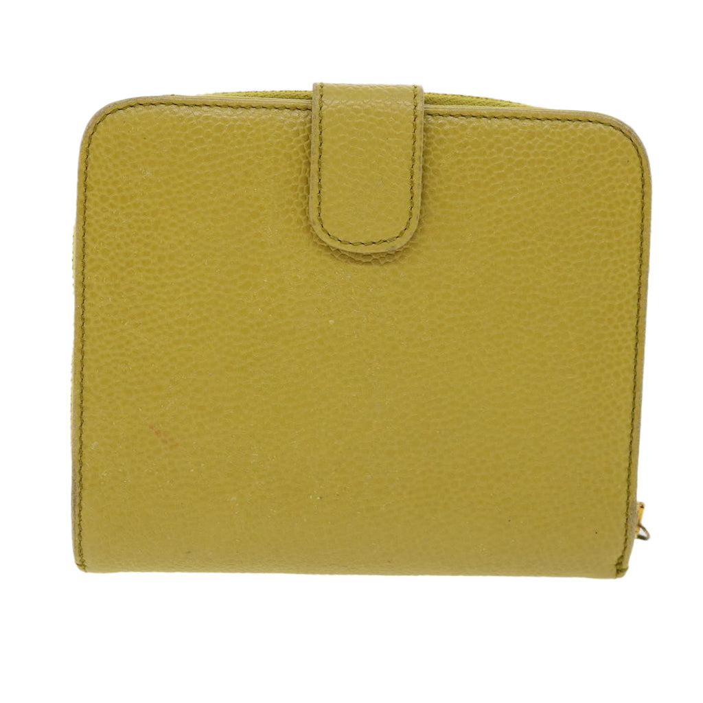 Chanel Yellow Leather  wallet accessories