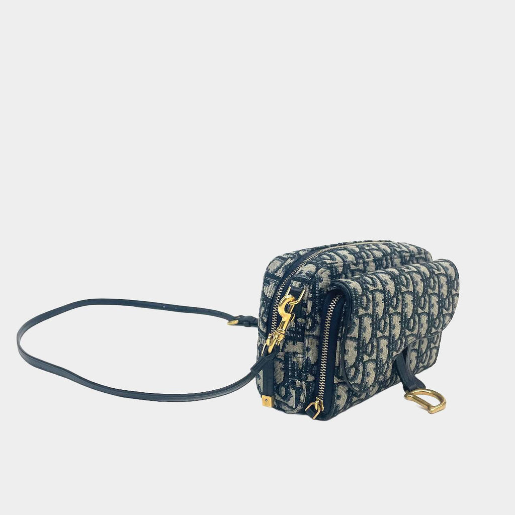 CHRISTIAN DIOR Oblique Saddle Pouch Crossbody