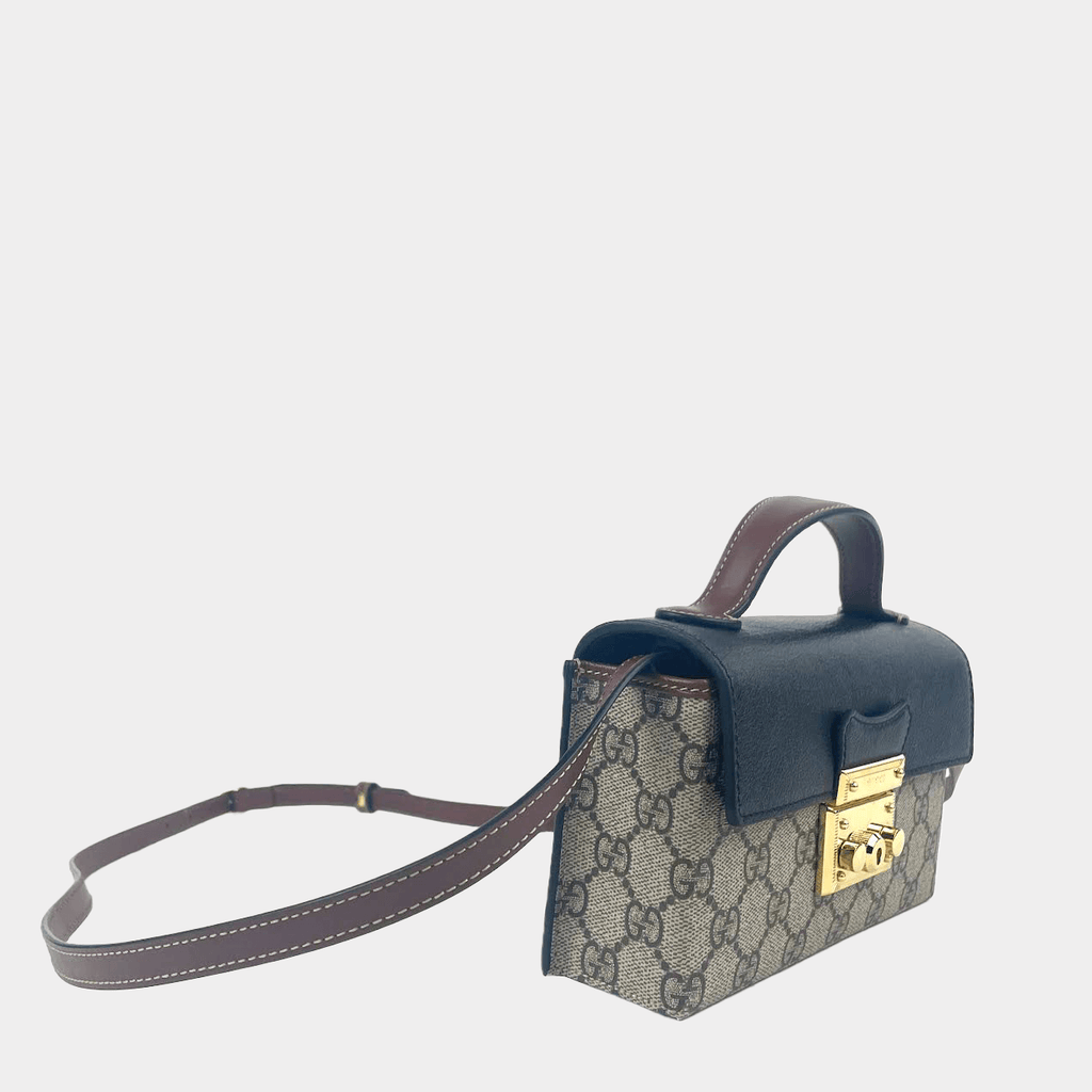 GUCCI GG Supreme Padlock Mini Bag