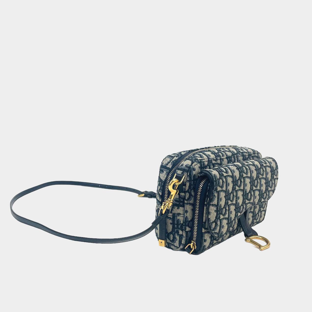 CHRISTIAN DIOR Oblique Saddle Pouch Crossbody