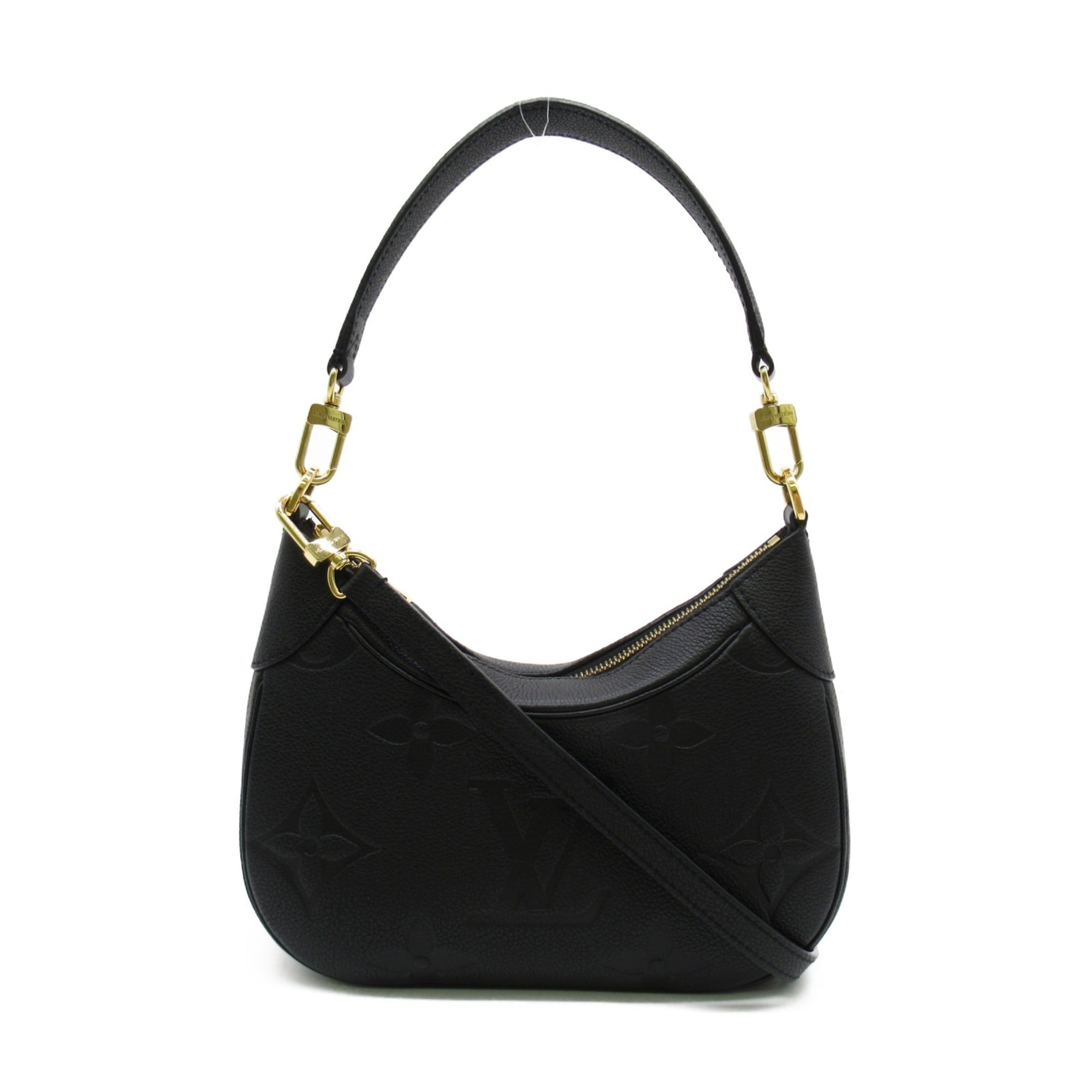LOUIS VUITTON Bagatelle NM Shoulder Bag Black Black Monogram empreinte PVC coated canvas M46002