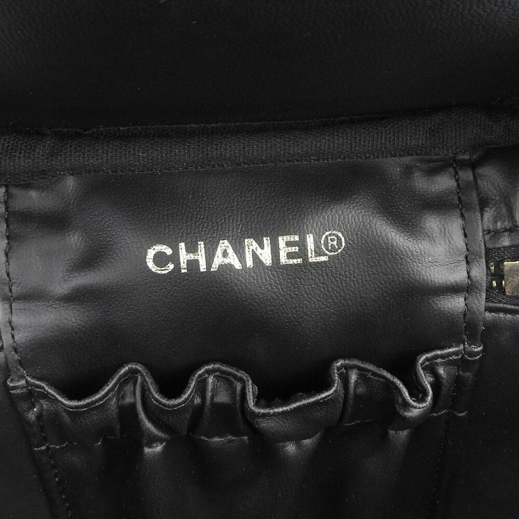 CHANEL Coco Mark Vanity Bag Black No. 7 A01998