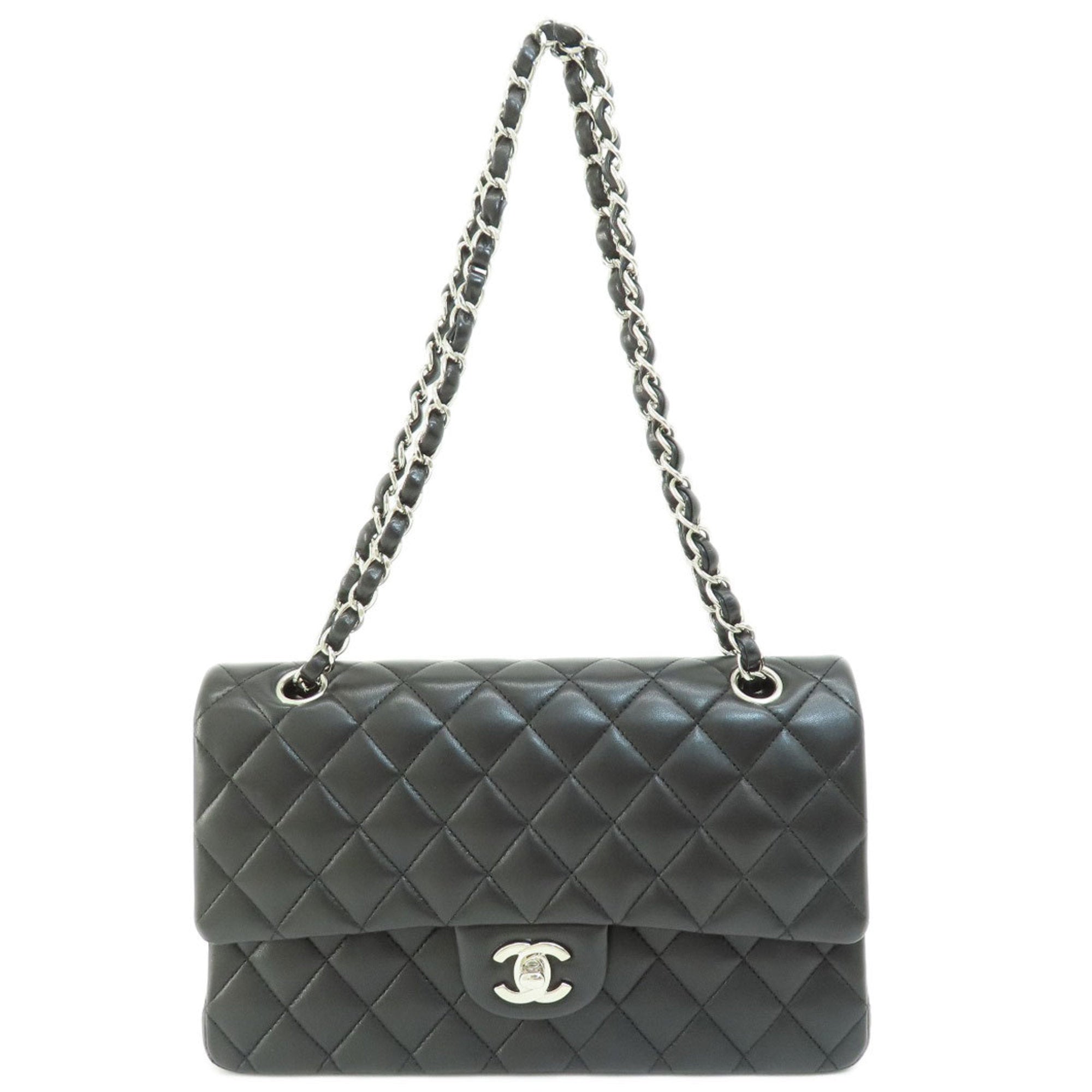 CHANEL Chain Shoulder Matelasse Bag Lambskin Women's