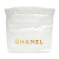 CHANEL 22 Chain Shoulder Bag AS3980 White [G Chain] Calfskin Women's Men's