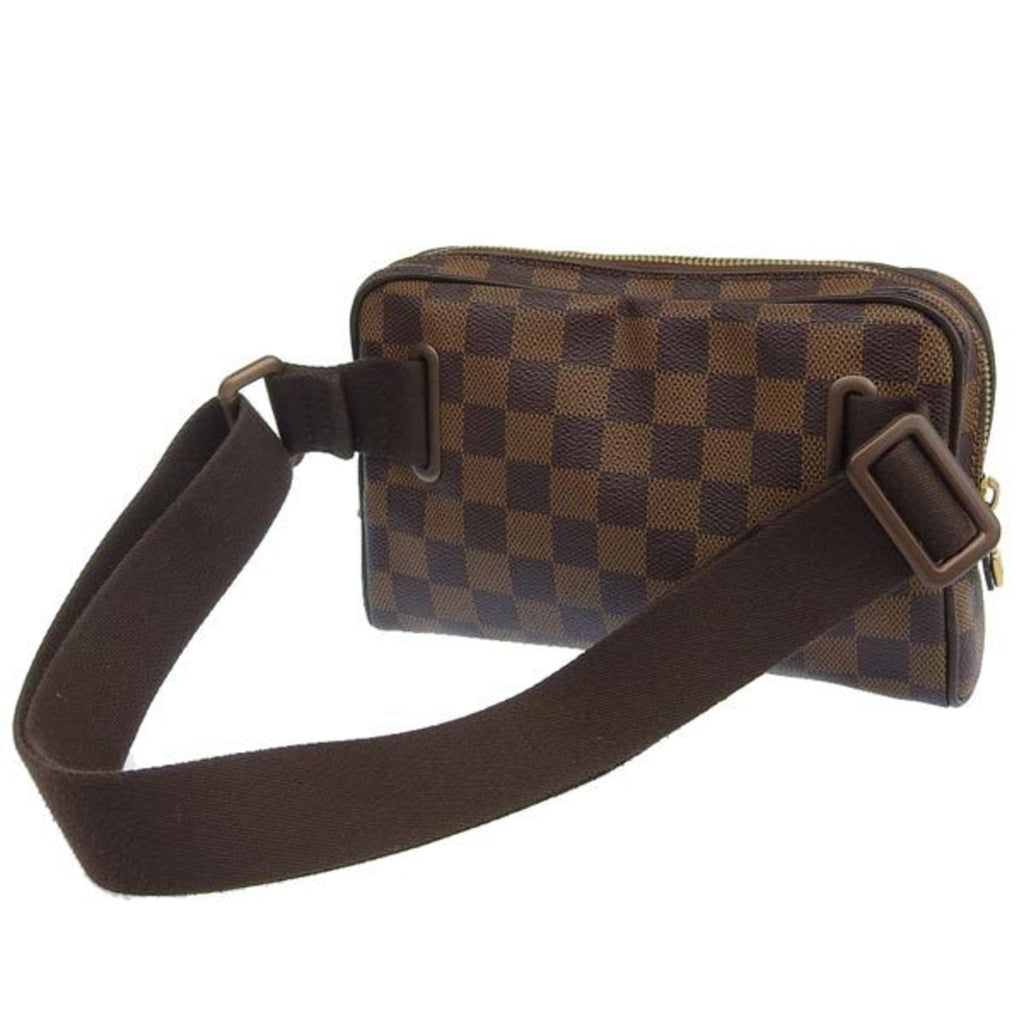 LOUIS VUITTON Damier Bum Bag Brooklyn Waist Body N41101 Brown Women's