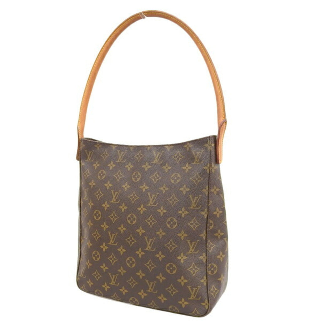 LOUIS VUITTON Monogram Looping GM Shoulder Bag M51145 Brown Women's