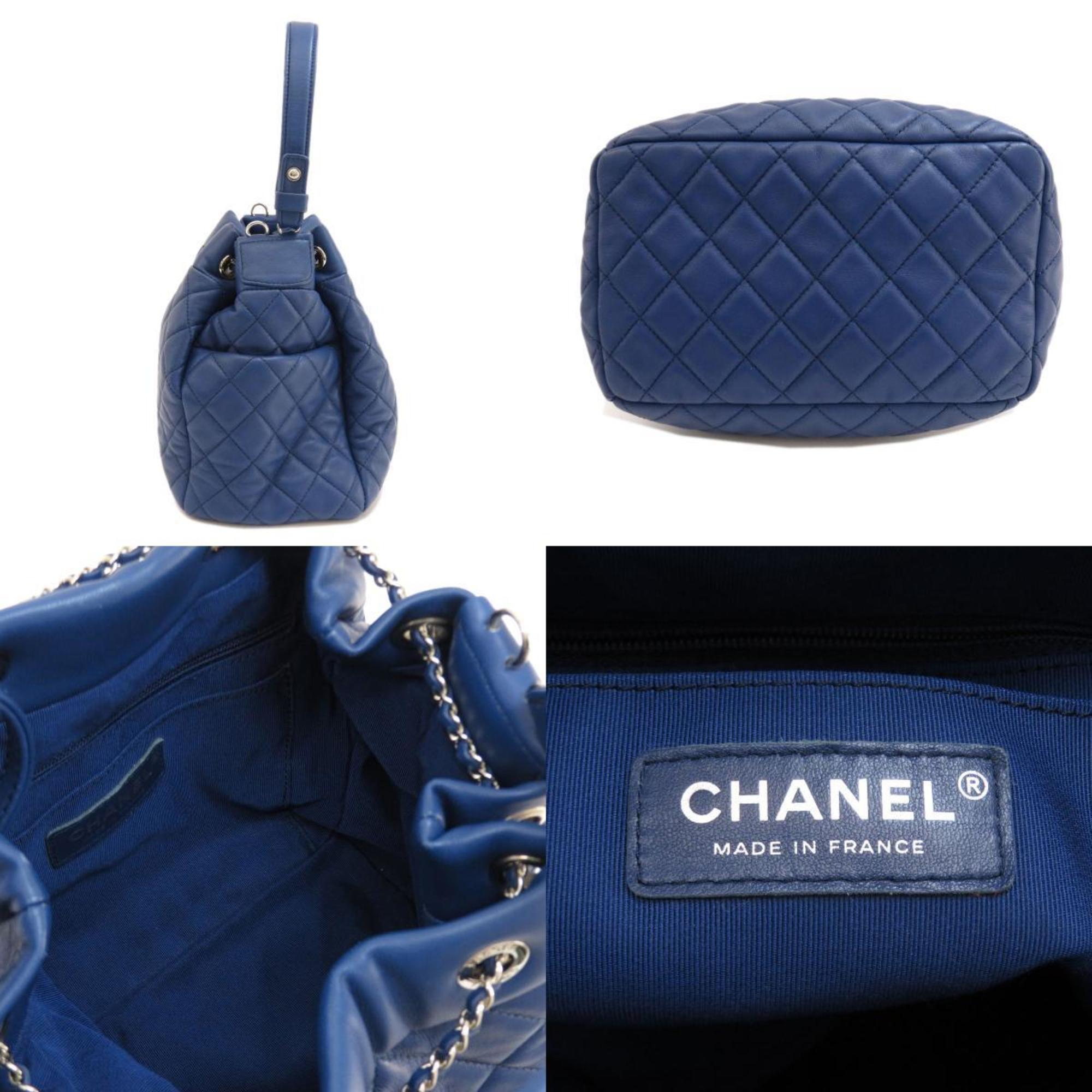 CHANEL matelasse handbag lambskin ladies