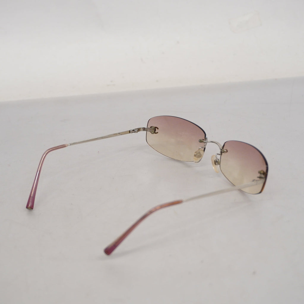 CHANELAuth  Women's Sunglasses Pink Sunglasses 4002 Silver hardware