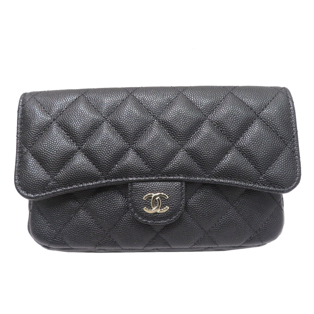 CHANEL Chain AP2096 Shoulder Bag Black SG Hardware Caviar Skin Ladies