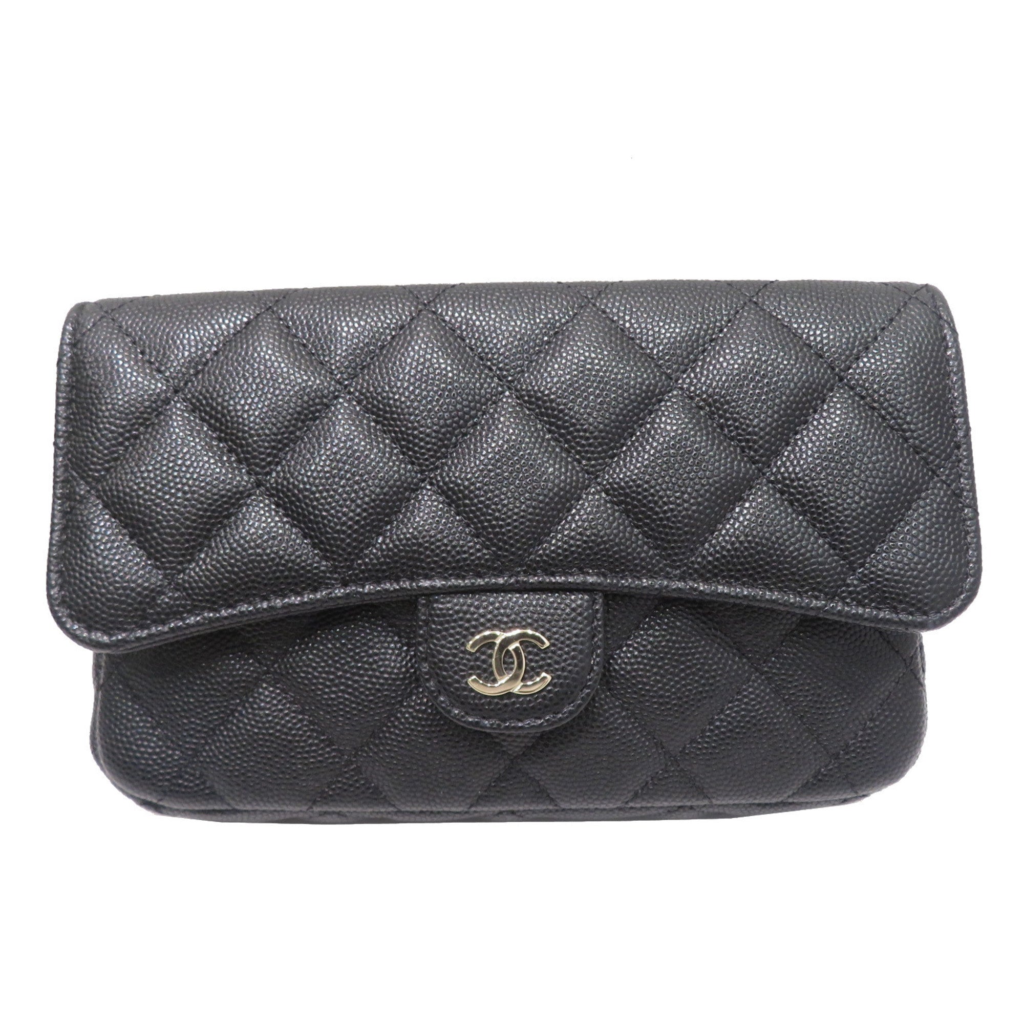 CHANEL Chain AP2096 Shoulder Bag Black SG Hardware Caviar Skin Ladies
