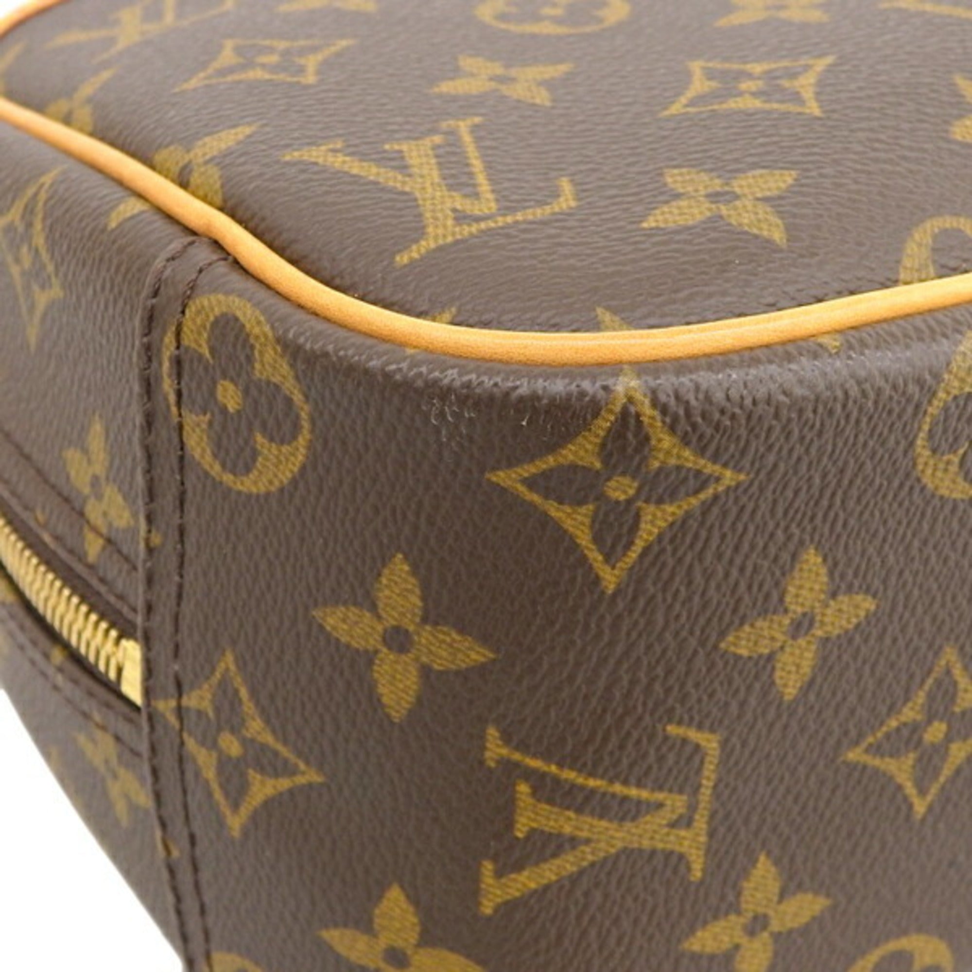 LOUIS VUITTON Monogram True Bill Handbag M42228 Brown Women's