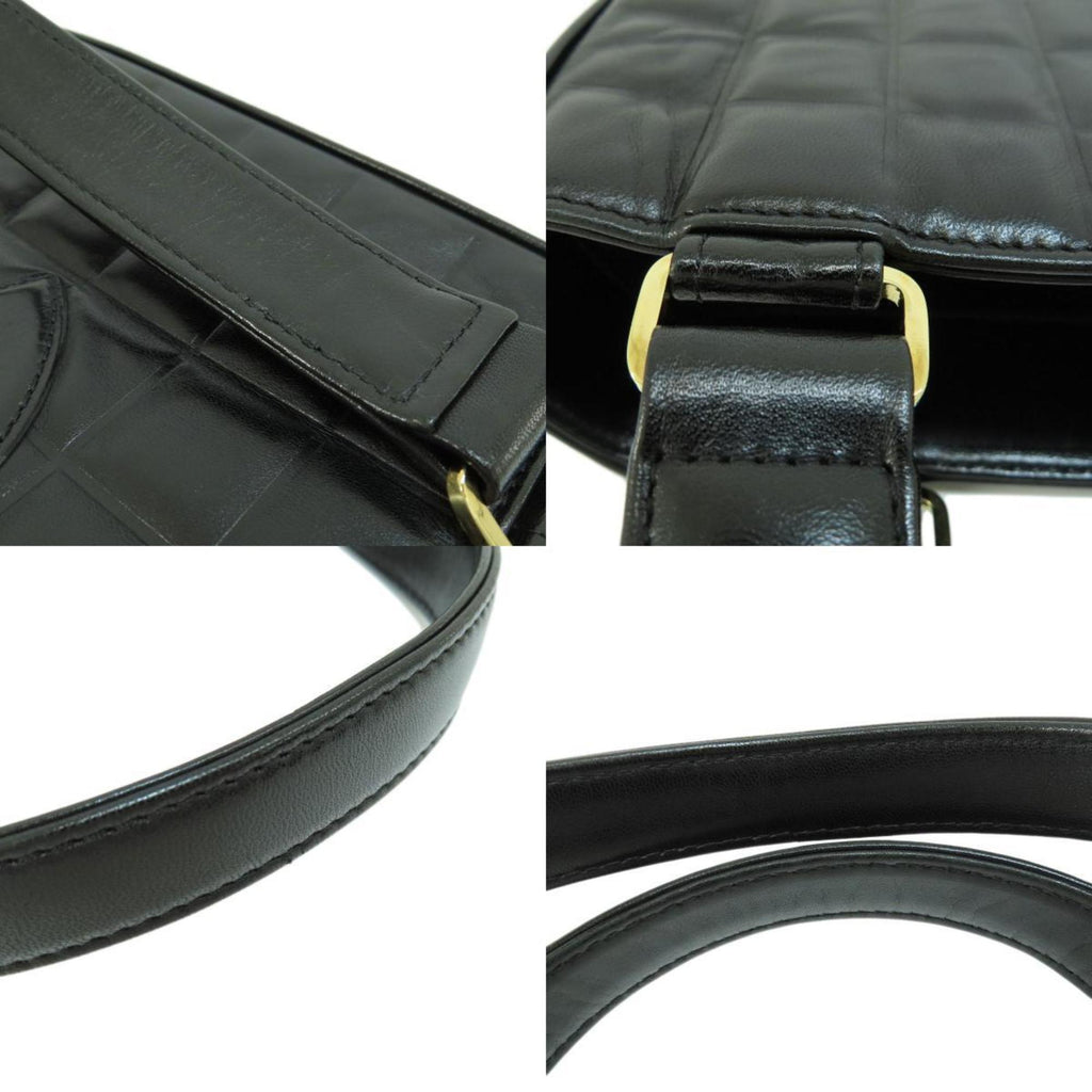 CHANEL Chocolate Bar Handbag Leather Women's