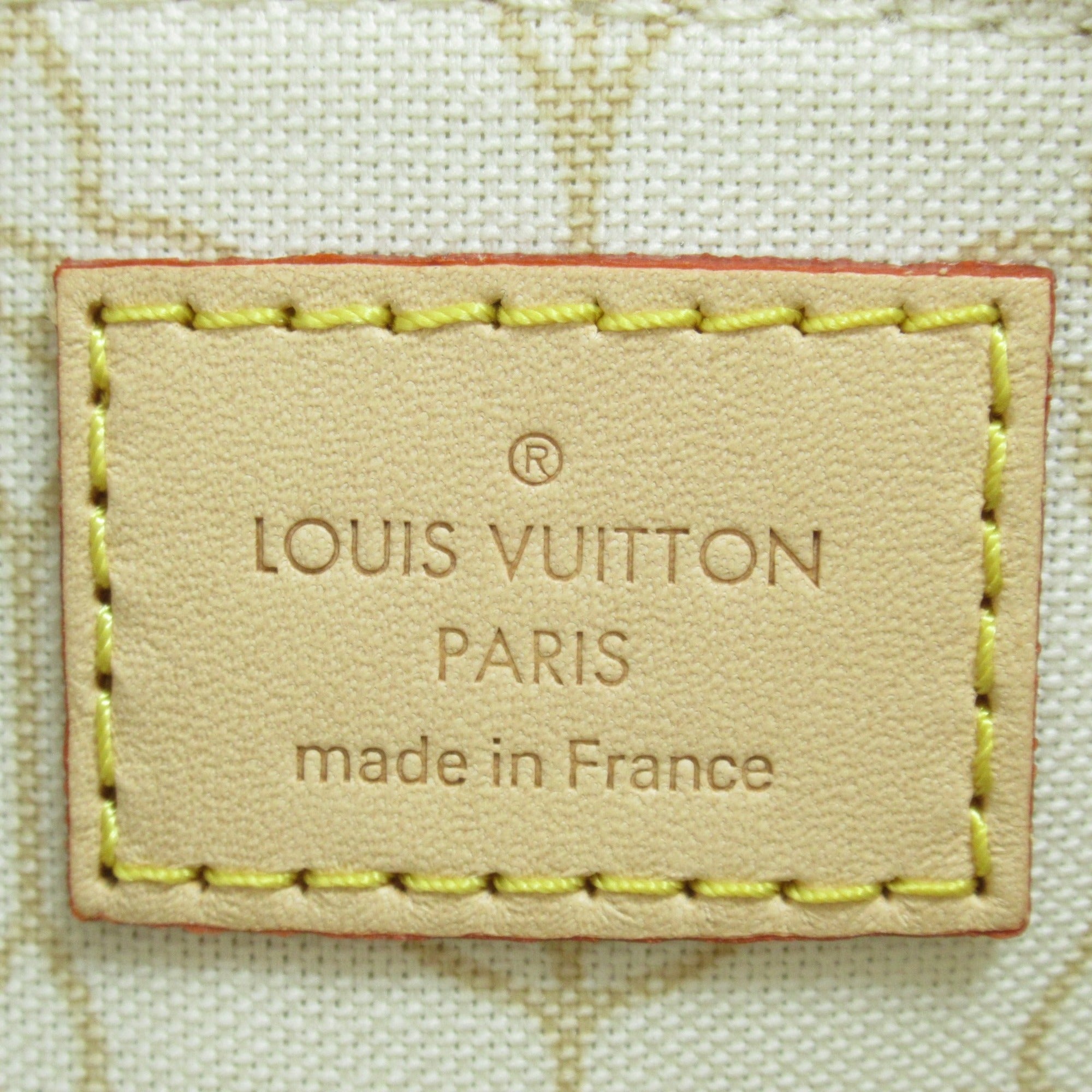 LOUIS VUITTON Nautical Alma BB Shoulder Bag Beige Damier Azur PVC coated canvas N40472
